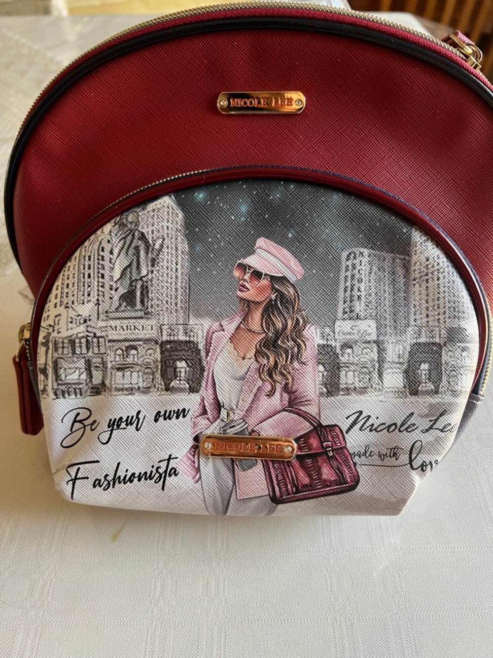 Nicole Lee makeup bags set of 2 NWOT